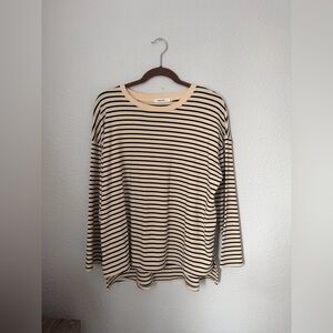 MOD REF Striped Long Sleeve Tunic Top